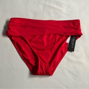 La Blanca Red Women's One‎ Piece Swimsuit Size 16